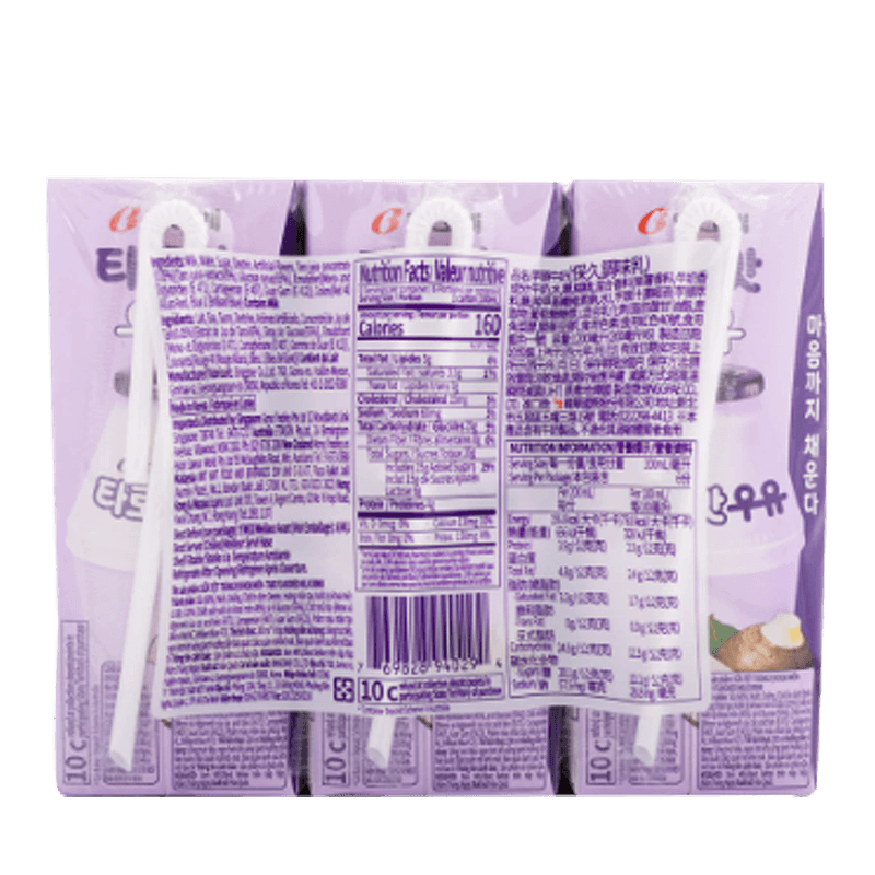 BINGGRAE-TARO-FLAVOURED-MILK-6.8FL-200ML--6-4-빙그레-타로맛-우유