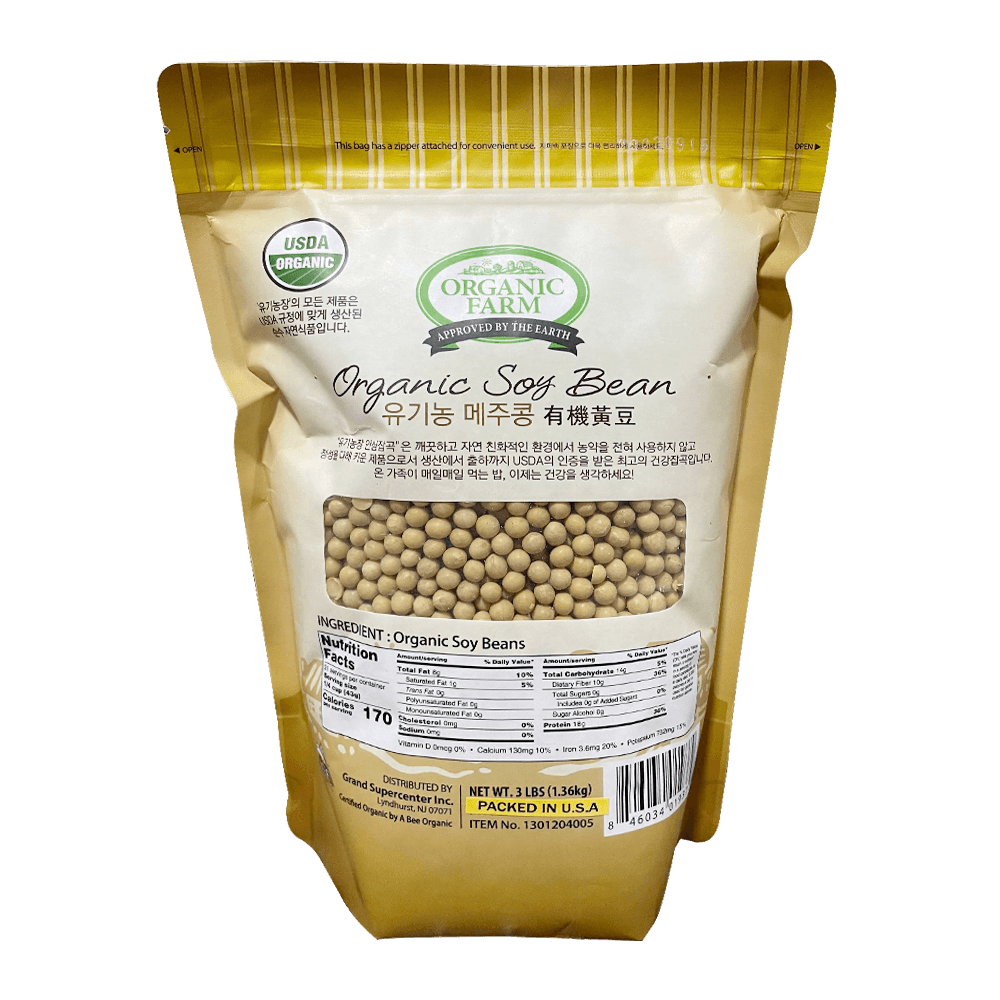 Organic Soy Bean 3lb(1.36kg) - H Mart