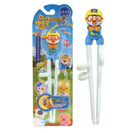 EDISON-PORORO-EDISON-TRAINING-CHOPSTICKS-RIGHT-HANDED-12EDISON-뽀로로-에디슨-젓가락-1단계-오른손용