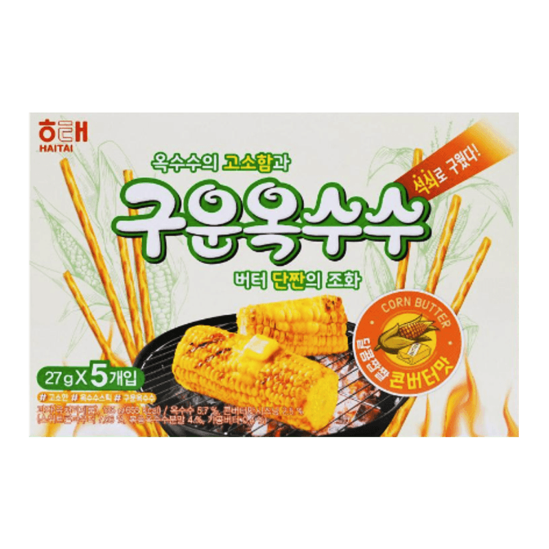 HAITAI-BAKED-CORN-BUTTER-0.956OZ-27G--X-5-PACKS-10-해태-구운옥수수-콘버터맛-5팩