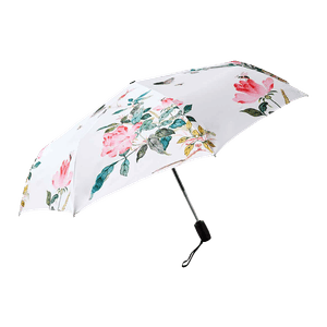 [SMART DIRECT] White Silver Plum Blossom Folding Umbrella