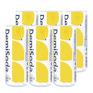 Demisoda Soft Drink Lemon Flavor 8.44fl Oz(250ml) 6 Cans