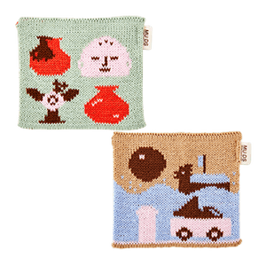 [SMART DIRECT] Museum Knit Coaster 1pcs (Random Color)