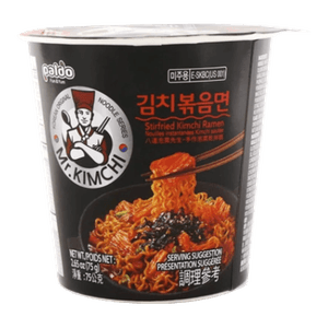 Mr. Kimchi Stir Fried Ramen Cup 2.65oz(75g) 6 Cups