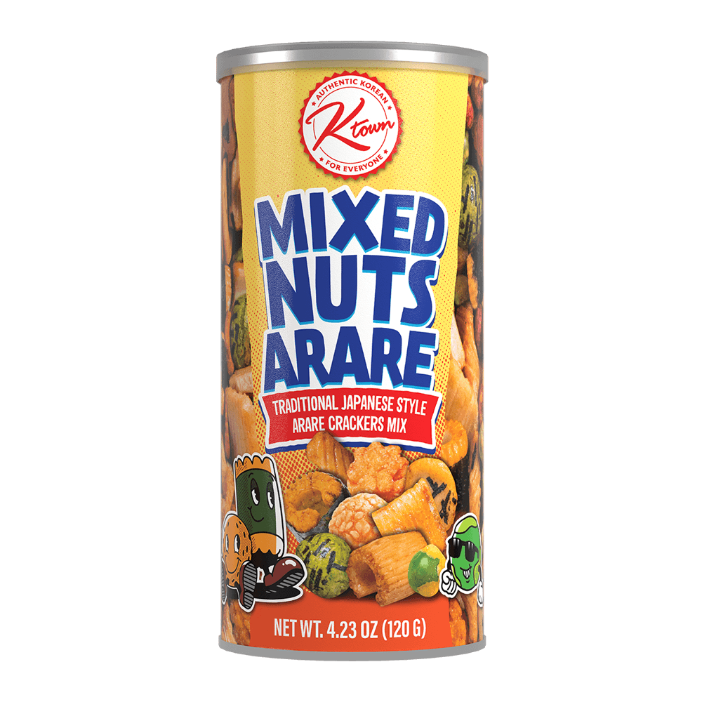 Mixed Nuts Japanese Style Arare Crackers Mix 4.23oz(120g) - H Mart