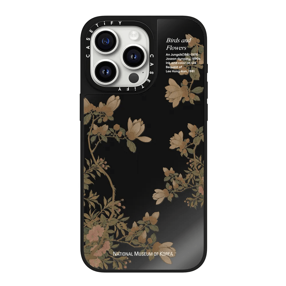 Buy NMK Bird and Flowers Black Mirror Case - iPhone 15 Pro | HMart