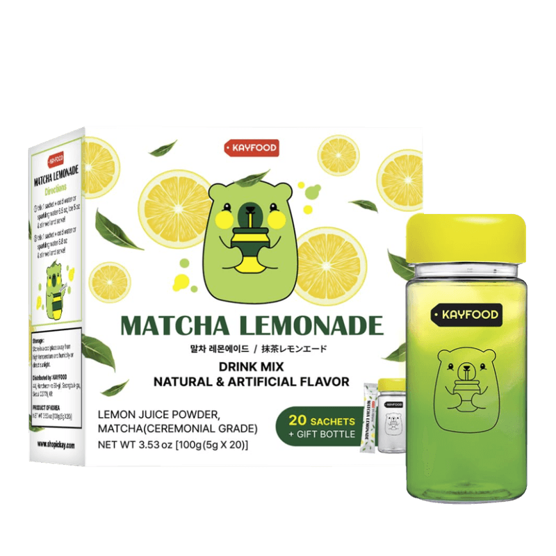 KAYFOOD-MATCHA-LEMONADE-GIFT-BOTTLE-SET-3.53OZ-100G--12-케이푸드-말차-레몬에이드-쉐이커보틀-팩