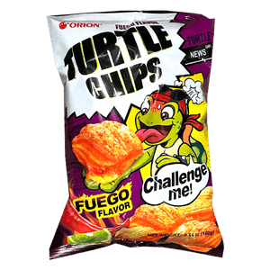 TURTLE CHIPS SNACK FUEGO FLAVOR 5.64OZ(160G)