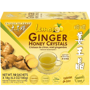 Ginger Honey Crystal Natural Tea Lemon 10ct 6.34oz(180g)