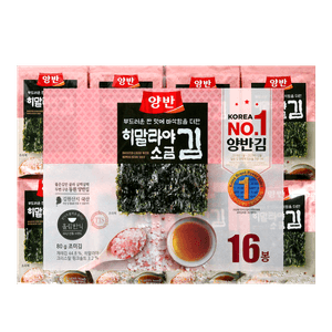 Roasted Laver(GIM) with Himalayan Salt 0.16OZ(5G) X 16 Pack