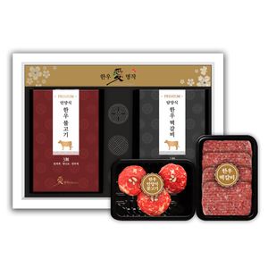 프리미엄 언양식 바싹불고기&담양식 떡갈비 3호 (총2팩/930g)