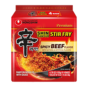 Shin Ramen Stir Fry 4.62oz(131g) 4 Packs