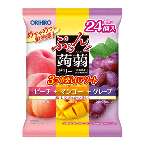 Aguri Konjac Jelly Mix (Peach,grape,apple) 10.15 Oz(288g)