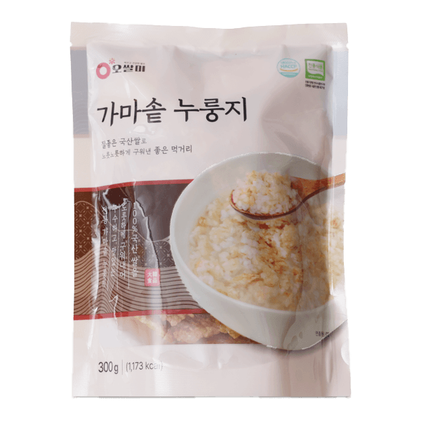 CAULDRON SIMPLE GLUTINOUS RICE NUROUNGJI(CARTON) 5PK 10.5OZ(300G) - H Mart