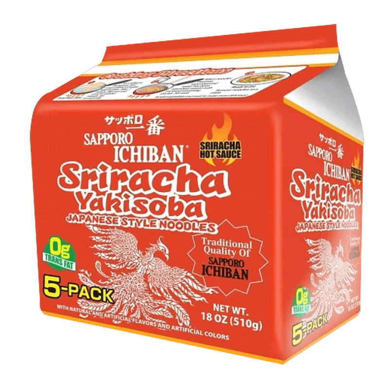 Buy Sapporo Ichiban Sriracha Yakisoba 3.6oz 5 Packs | HMart - H Mart