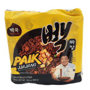 Paik Jjajang Ramyun 4.94 oz(140g) x 4 Packs