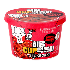 Heebab Cup Tteokbokki Spicy And Sweet 4.93 Oz (140g)