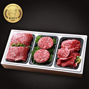 한우 정육 선물세트1호 1.8kg (불고기 600g+국거리 600g+장조림 600g)