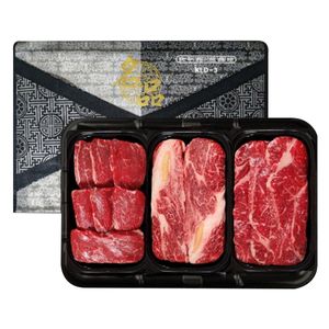 1++ 구이용 선물세트 1kg (등심400g+채끝300g+안심300g)