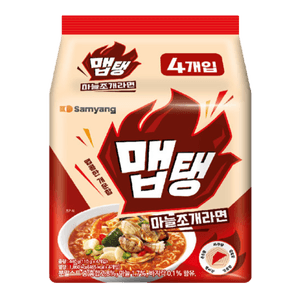 Meptang Garlic & Clam Ramen 3.88 Oz (110g) X 4 Pack