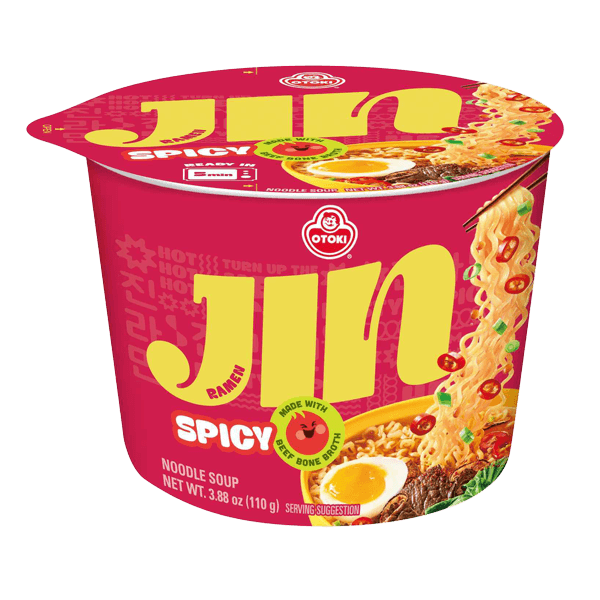Jin Ramen Spicy Big Bowl (Cup) 3.88 Oz (110g) - H Mart