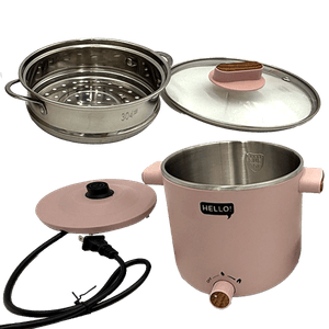 Electric Multi Cooking Pot (Pastel Pink) 1.58 Qt (1.5L)
