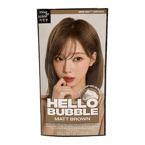 New Hello Bubble Hair Dye 8MB Matt Brown 3.52 Oz (100g)