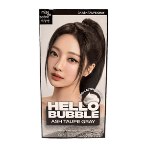 New Hello Bubble Hair Dye 7A Ash Taupe Gray 3.52 Oz (100g)