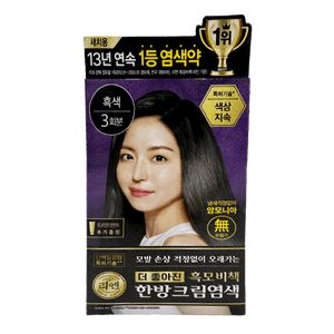 Heukmobichaek Oriental Gray Hair Dye Cream Black 4.2 Oz (120g)