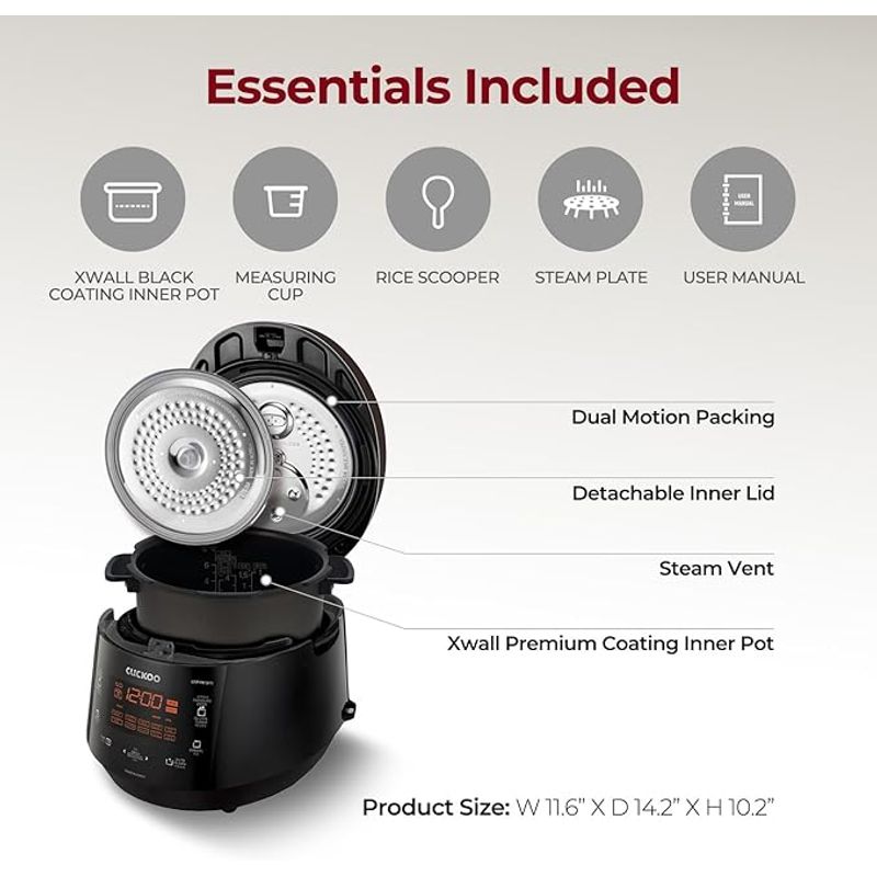 CUCKOO CRP-P0609S IH圧力 炊飯器 動作品 Amazon.com: CUCKOO High Pressure Rice Cooker 6-Cup Uncooked / 12