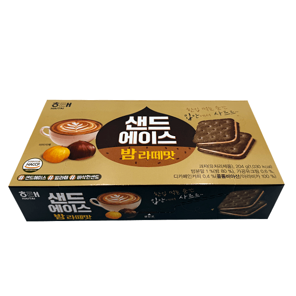 HT-ACE-SAND-MARON-LATTE-7.19OZ-204G--12 -해태-샌드-에이스-밤라떼맛