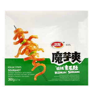 Konjac Shuang Strips (Hot & Sour) 0.7oz(18g) X 20 Ea