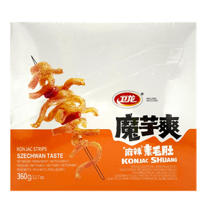 Konjac Shuang Strips Szechwan Taste (Numb & Spicy) 0.7oz(18g) X 20 Ea