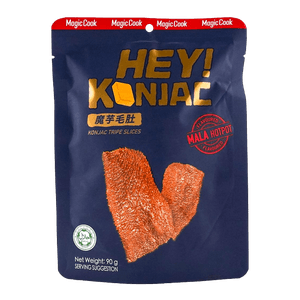 Hey Konjac Tripe Slices (Mala Hotpot Flavor) 3.17 Oz (90g) 筷手小廚 魔芋毛肚