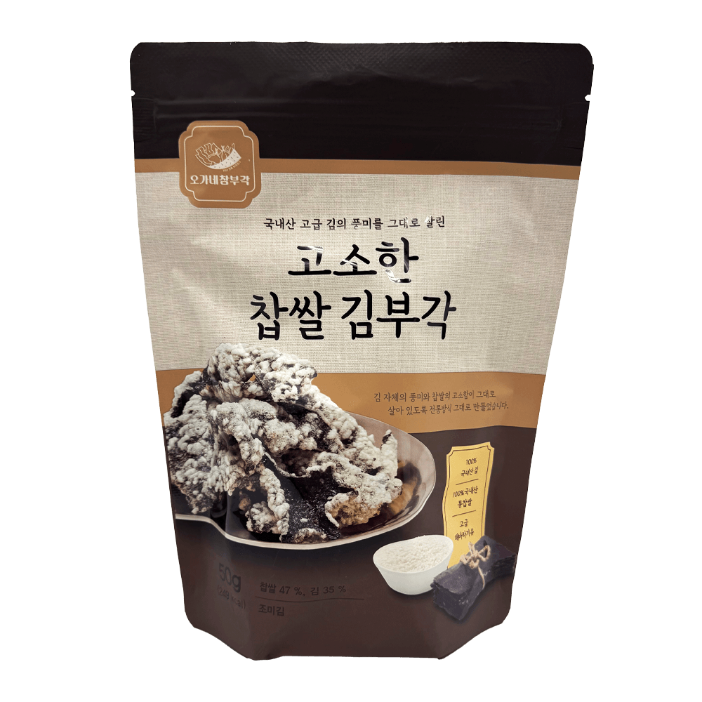 Bugak Glutinous Rice & Seaweed Chip 1.76 Oz (50g) - H Mart
