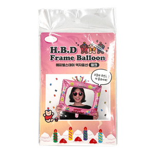 Party Frame Balloon Pink