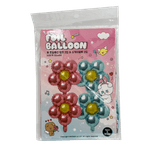 Floral-Foil-Balloons-Pink---Skyblue-Set-Of-4