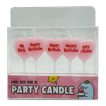 Hbd-Pink-Heart-Candles
