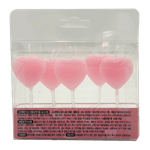 Hbd-Pink-Heart-Candles