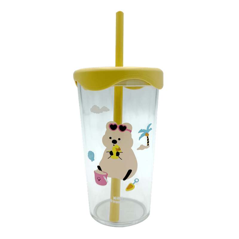 Quokka-Plastic-Tumbler-Cream