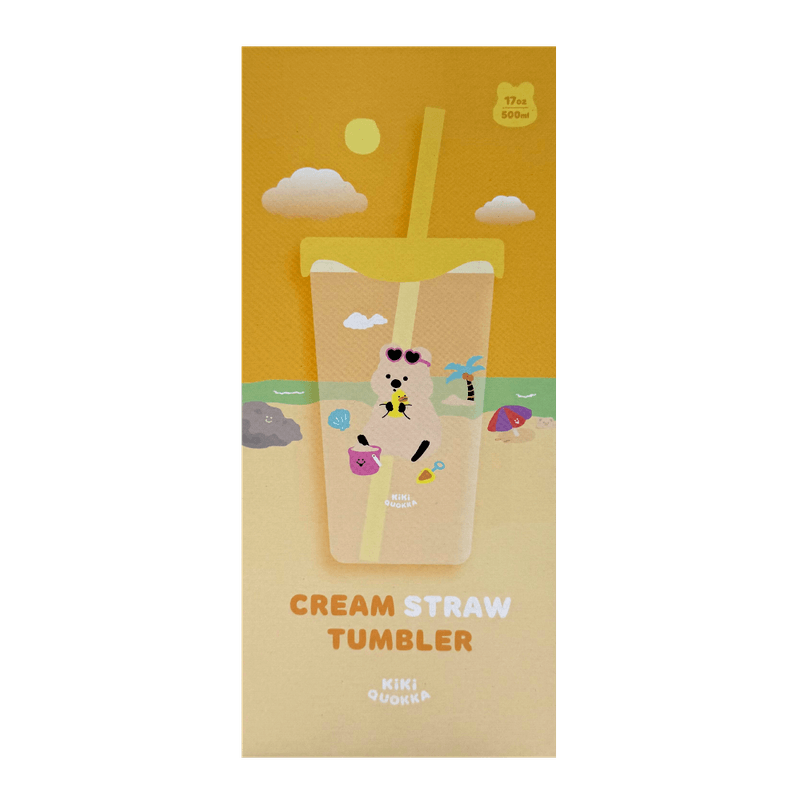 Quokka-Plastic-Tumbler-Cream