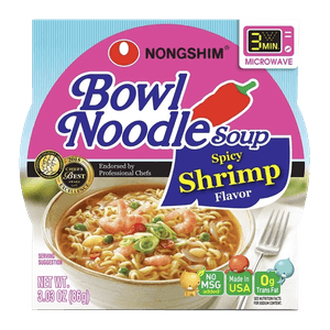 Bowl Noodle Soup Spicy Shrimp Flavor 3.03oz(86g)