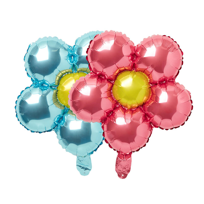 Floral-Foil-Balloons-Pink---Skyblue-Set-Of-4