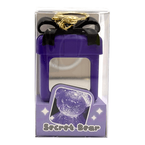 Secret Bear Mirror Keyring Purple