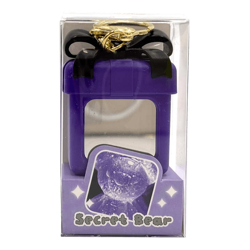 Secret Bear Mirror Keyring Purple - H Mart