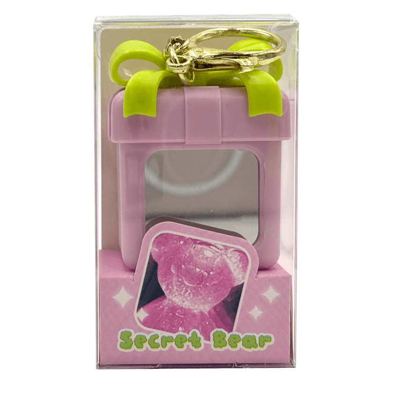 Secret-Bear-Mirror-Keyring-Pink