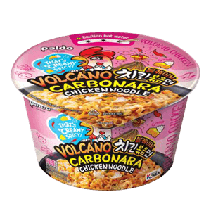 Volcano Carbonara Chicken Noodle King Cup 3.7 Oz (105g)