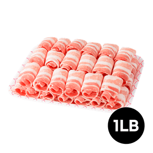 Pork Thin&Roll Single Rib Belly, Frozen 1lb(454g)