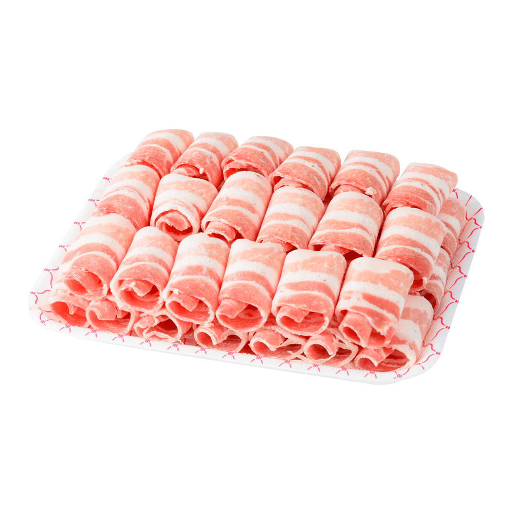 Pork Thin&Roll Single Rib Belly, Frozen 1lb(454g) - H Mart