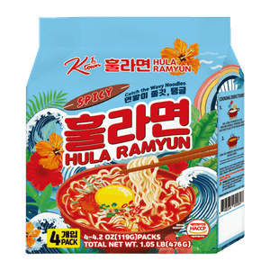 Hula Ramyun 4.16 Oz (118g) X 4 Pack